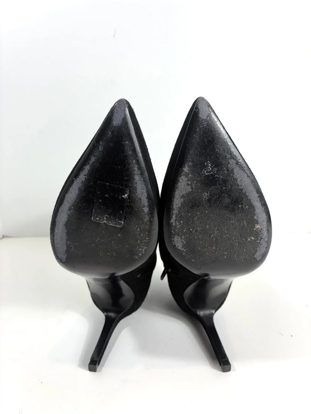 Saint Laurent Black Suede Ankle Boots Size 38.5 US 8.5